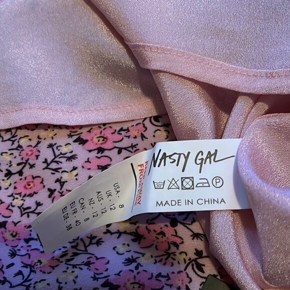 Nasty Gal Ruched Tie Strap Floral Mini Dress - Picture 12 of 12